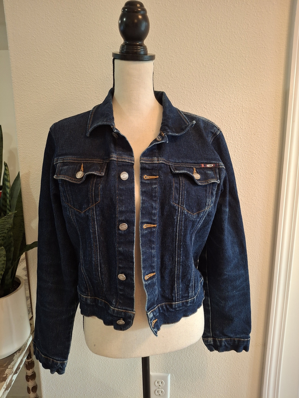 Vintage Y2K  BONGO Dark Blue Denim Jacket